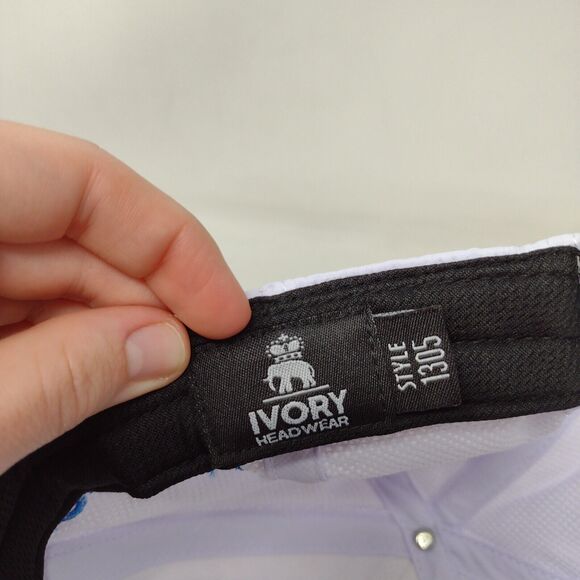 Albertson's Boise Open Presented by Chevron Slideback Hat White One Size 6 Panel - Picture 8 of 9